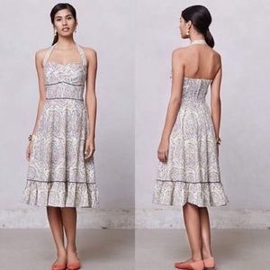 Girls From Savoy Swirled Paisley Halter Dress